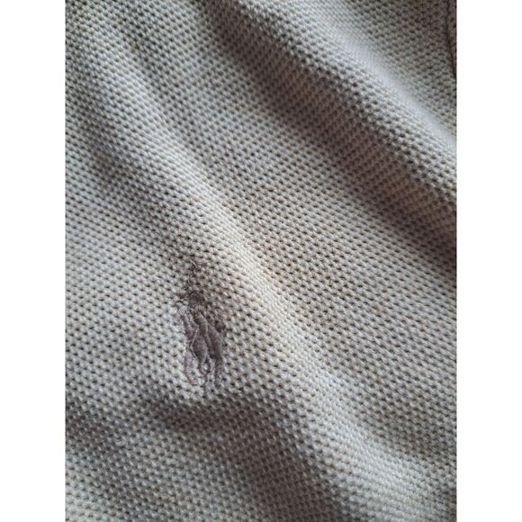 Lot 2 Polo Ralph Lauren Mens XXL Pima Cotton Quarter-Zip Sweaters Beige Salmon - Picture 3 of 9